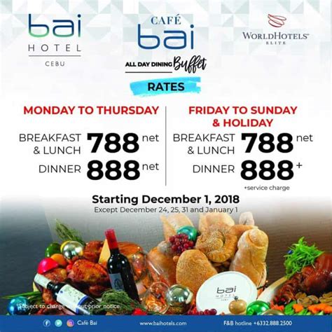 bai hotel buffet price